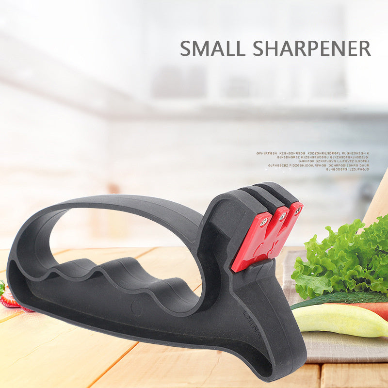 2-in-1 Handheld Knife and Scissor Sharpener: Convenient Kitchen Tool for Effortless Blade Maintenance