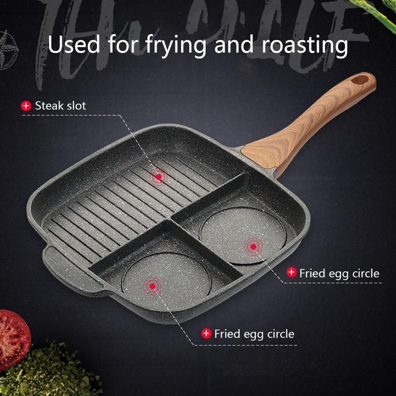 Maifanshi Multi-Function Fried Steak Pot: Non-Stick Omelette Pan for Household & Induction Cookers