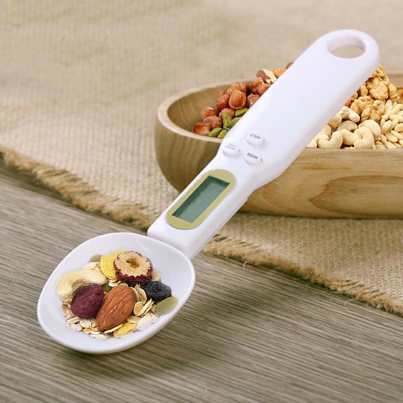 Effortless Cooking with LCD Digital Food Scale Spoon Perfect for Grams, Sugar, and Coffee"