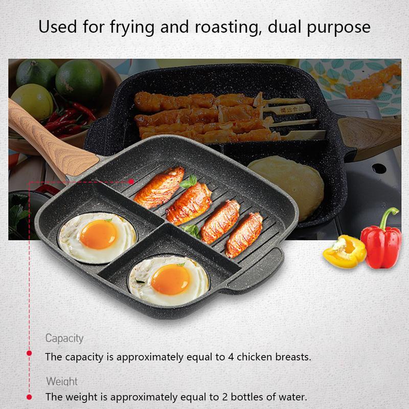 Maifanshi Multi-Function Fried Steak Pot: Non-Stick Omelette Pan for Household & Induction Cookers