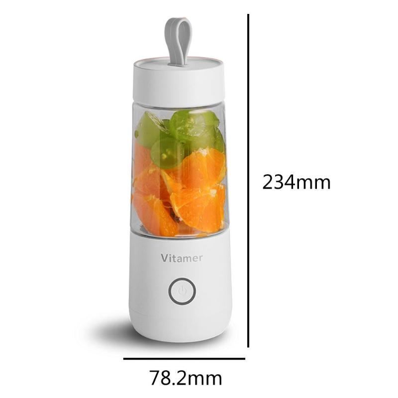 350ml Portable USB Rechargeable Blender: Your Ultimate Smoothie and Juice Companion