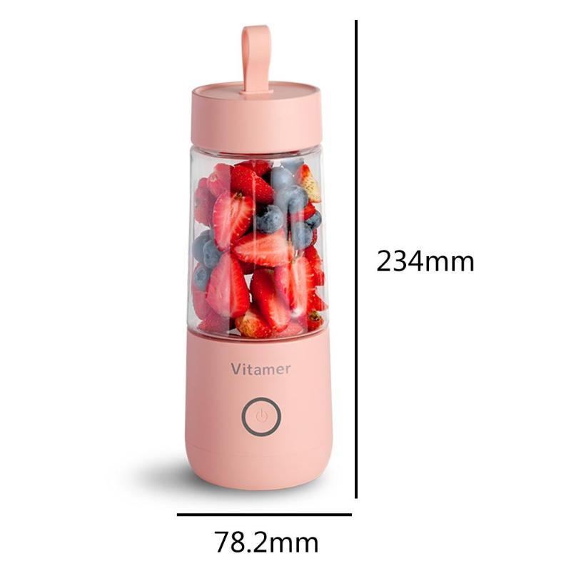 350ml Portable USB Rechargeable Blender: Your Ultimate Smoothie and Juice Companion