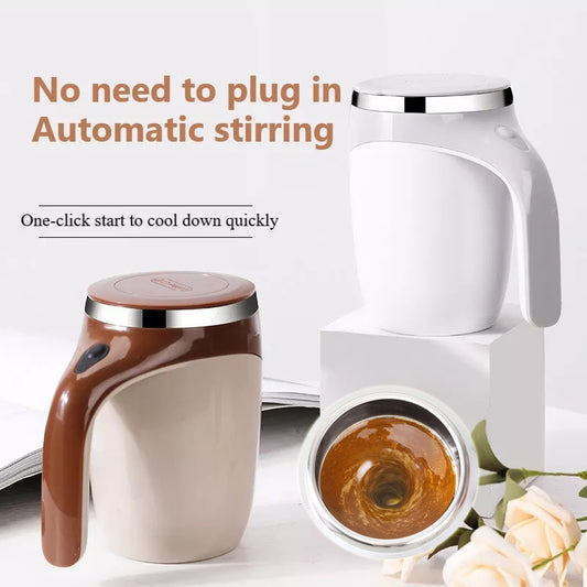 High-Value Rechargeable Electric Stirring Cup: Lazy Magnetic Rotating Stir for Smooth Drinks